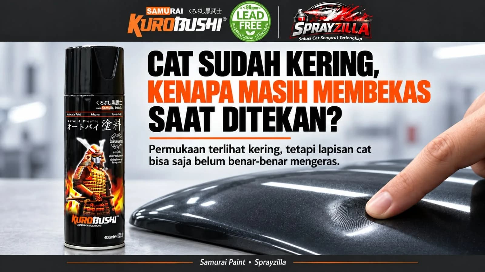 Cat Terlihat Kering, tapi Masih Membekas Saat Ditekan?