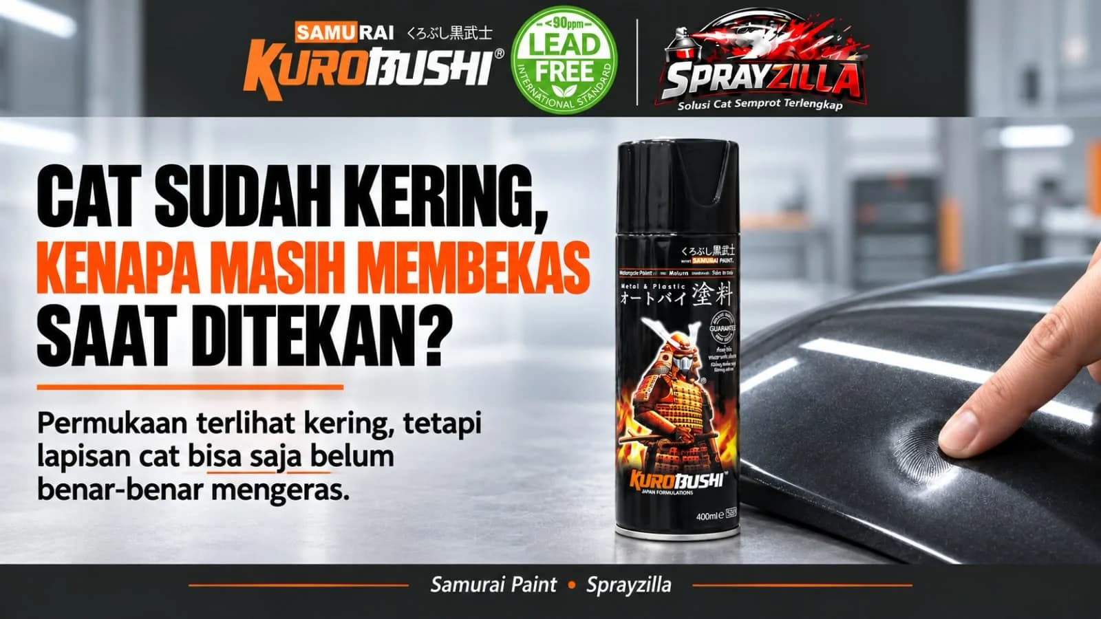Cat Terlihat Kering, tetapi Masih Membekas Saat Ditekan? Ini Penyebabnya