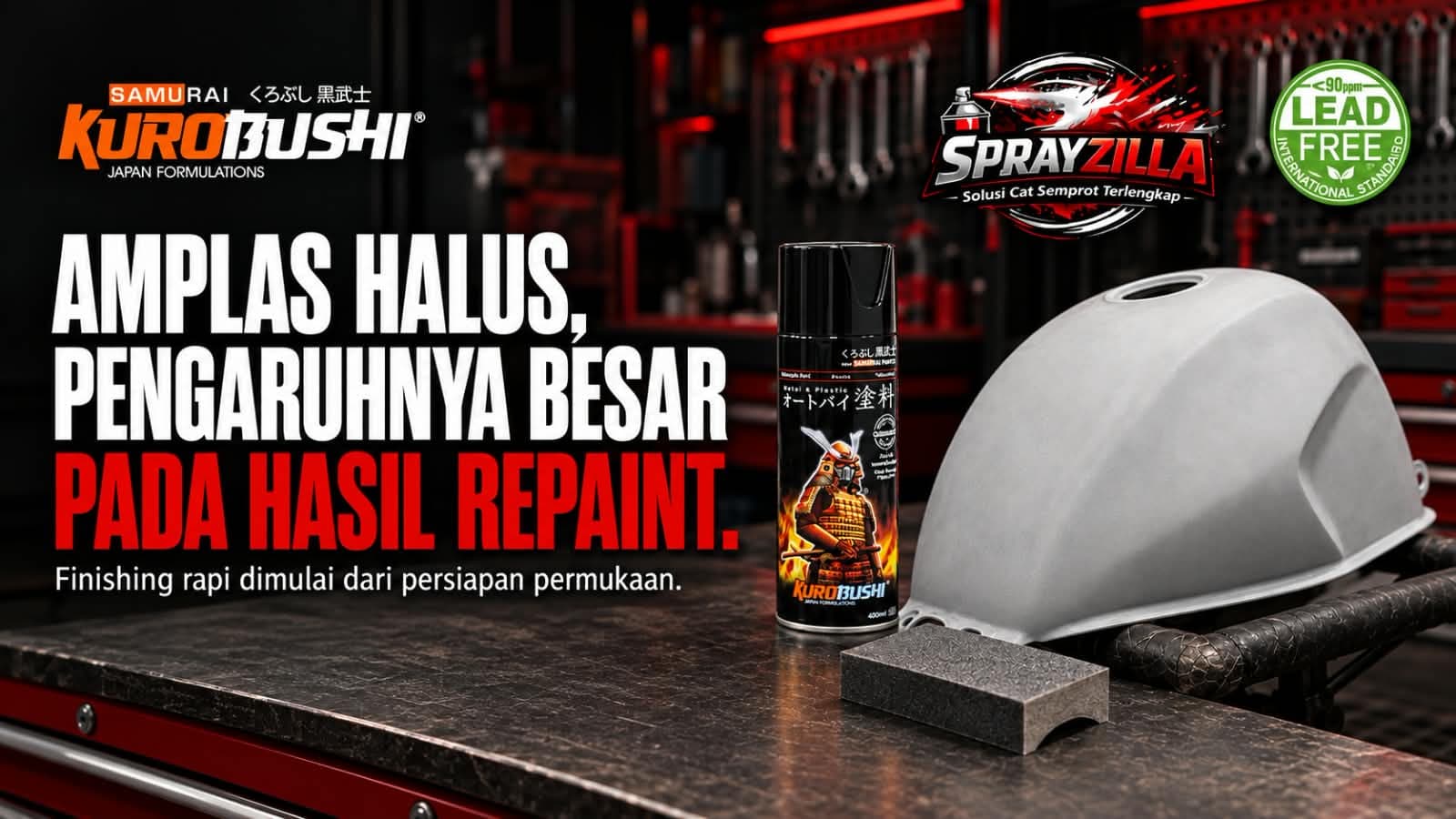 Amplas Halus, Pengaruhnya Besar Pada Hasil Repaint