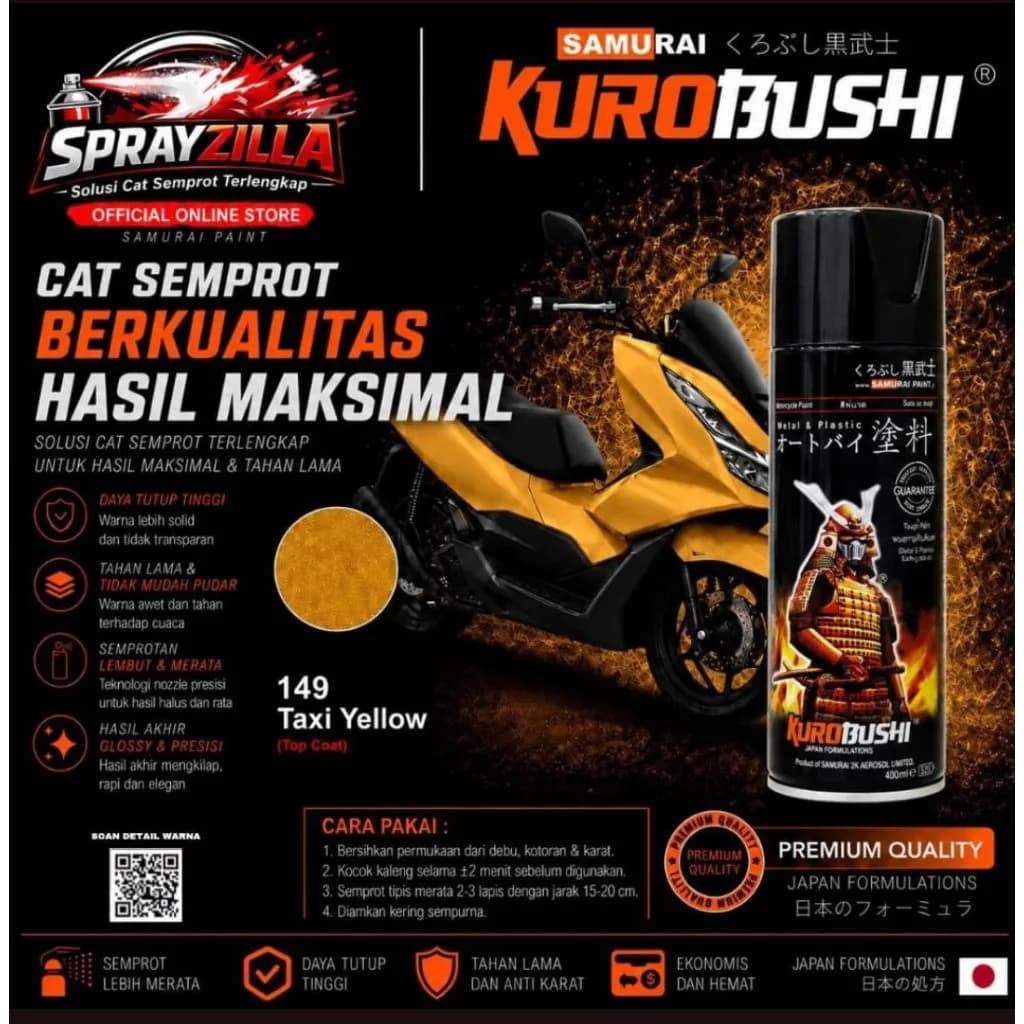 Samurai Paint Standard Taxi Yellow 149